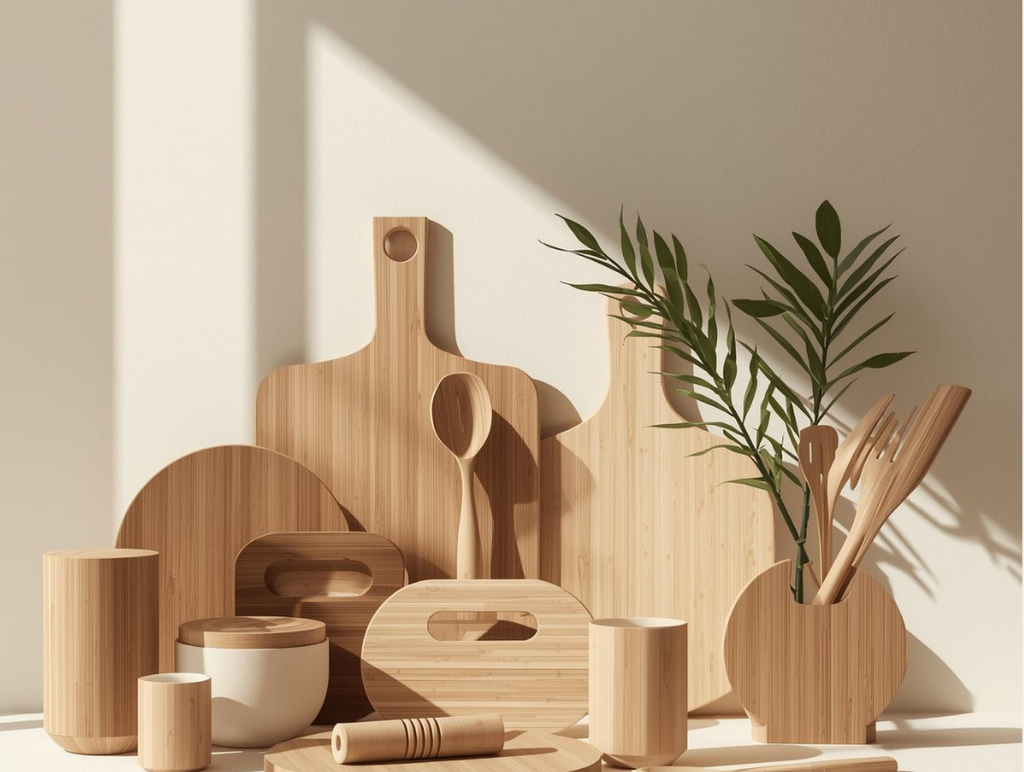 New Orleans Skyline Cutting Board - Bamboo Kitchen Essential - Alphamona