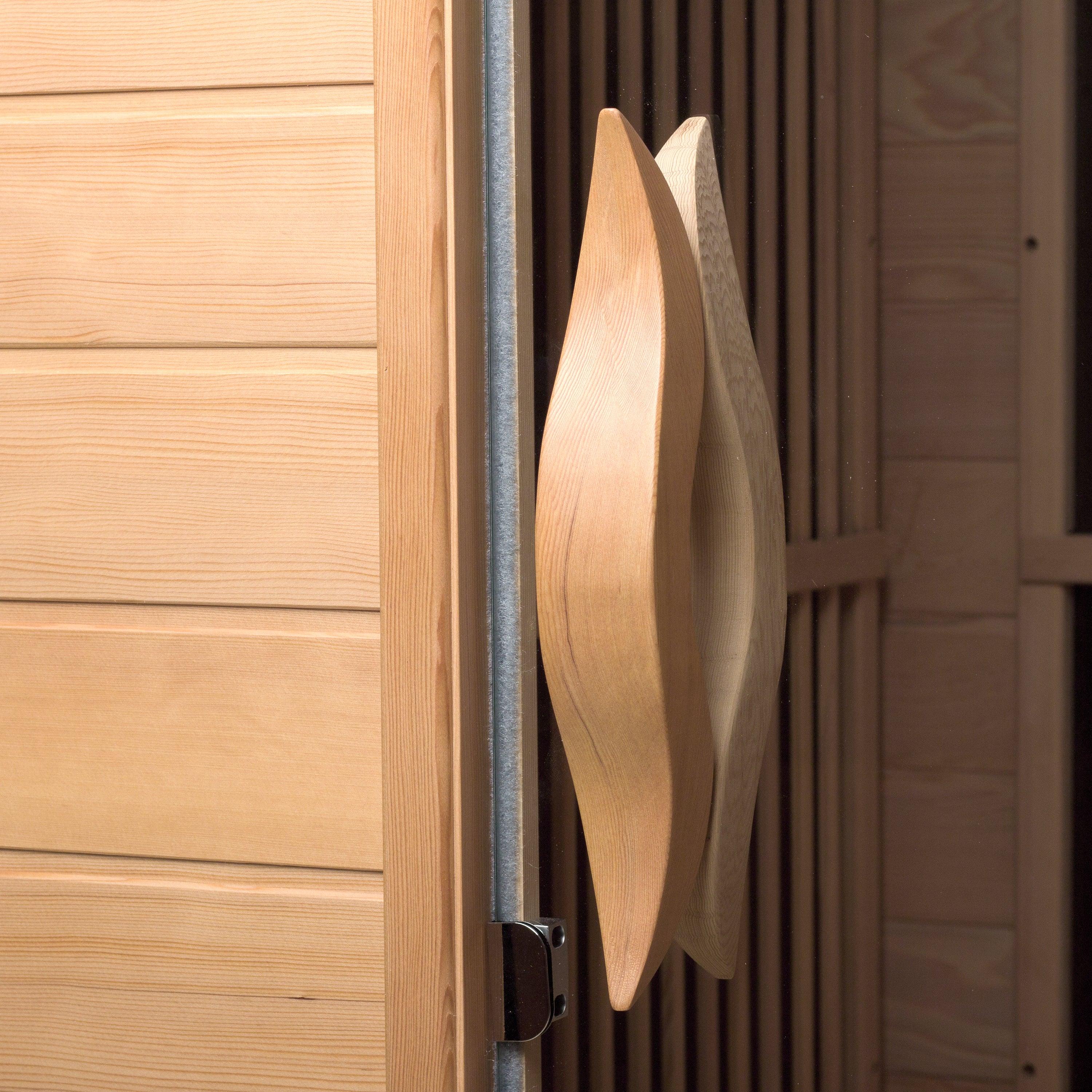 2-Person Carbon Infrared Sauna - Canadian Hemlock Wooden Sauna