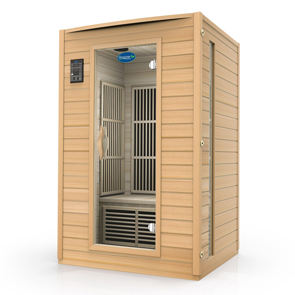 2-Person Carbon Infrared Sauna - Canadian Hemlock Wooden Sauna