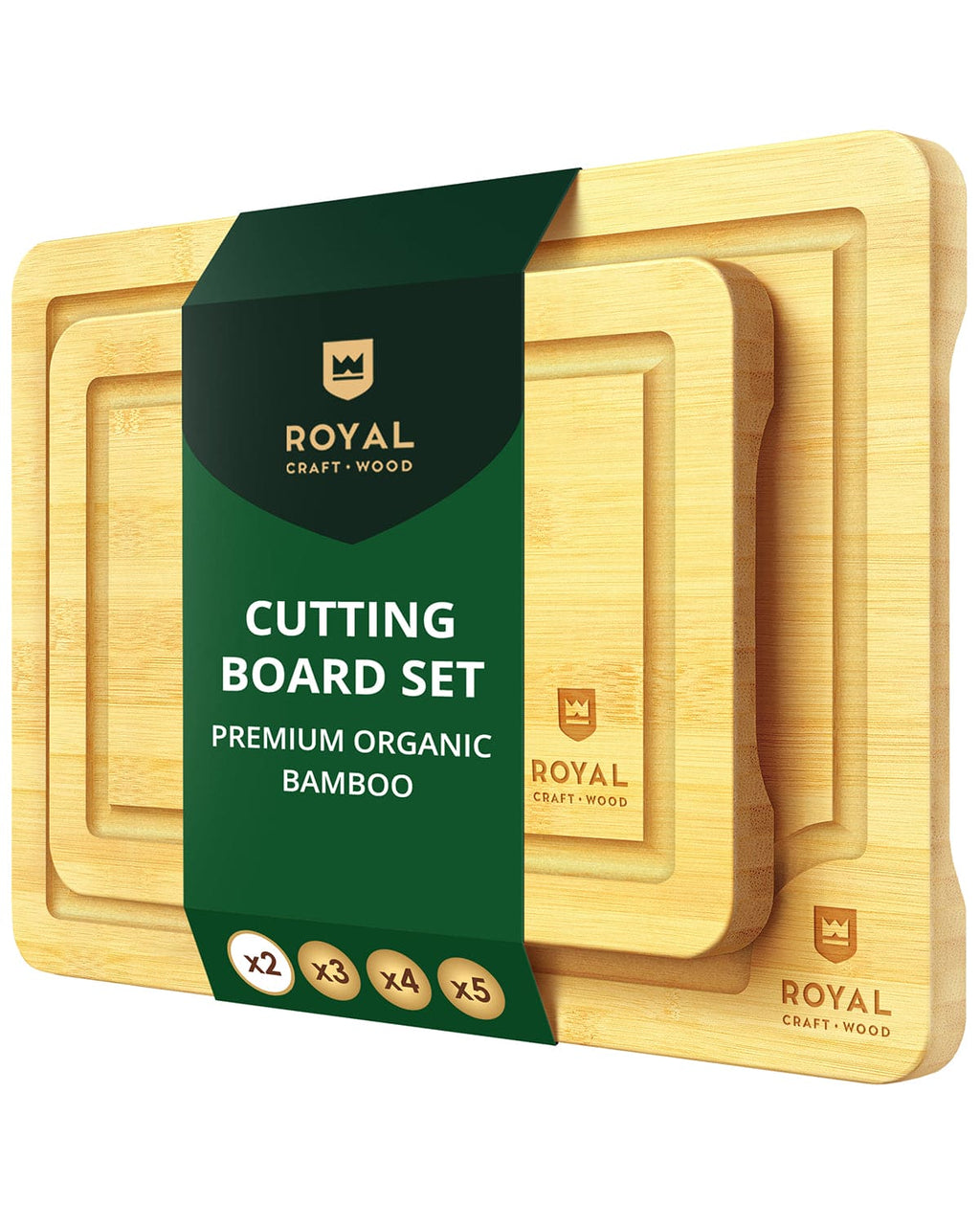 Cutting Board Set of 2, Bamboo