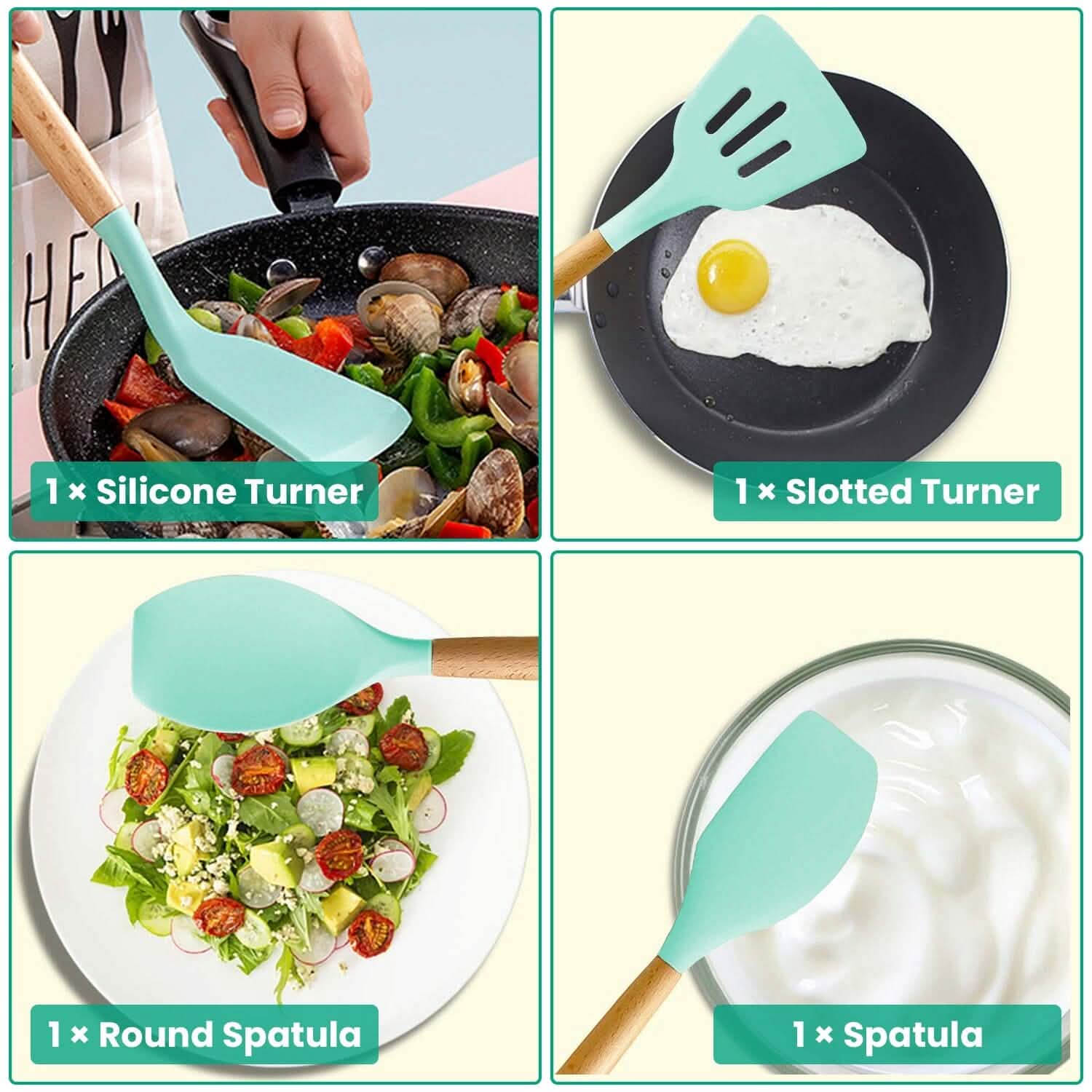 35-Pieces: Kitchen Cooking Utensils Set