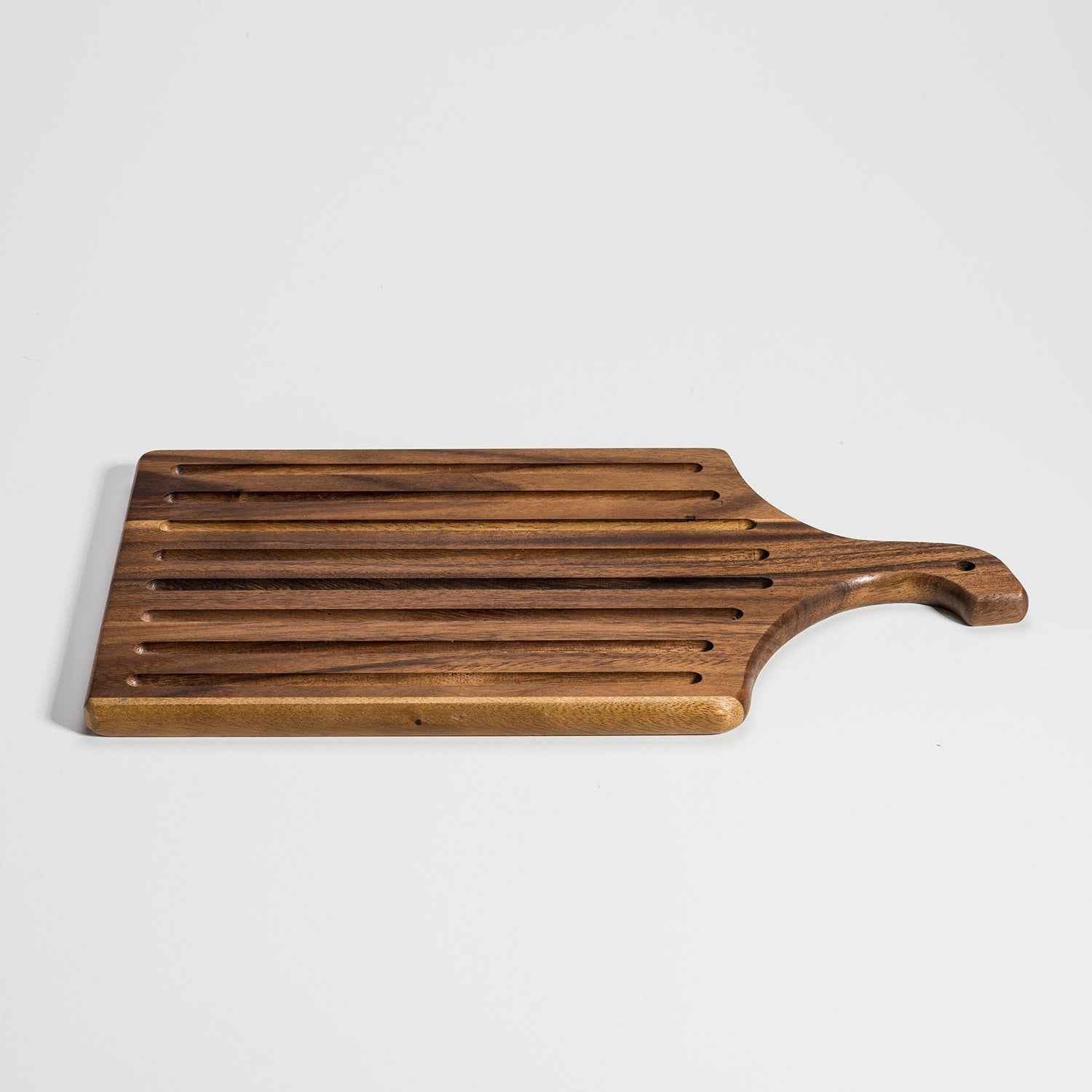Reversible Cutting Board - Slotted Bread Board for Versatile Food Prep - Alphamona