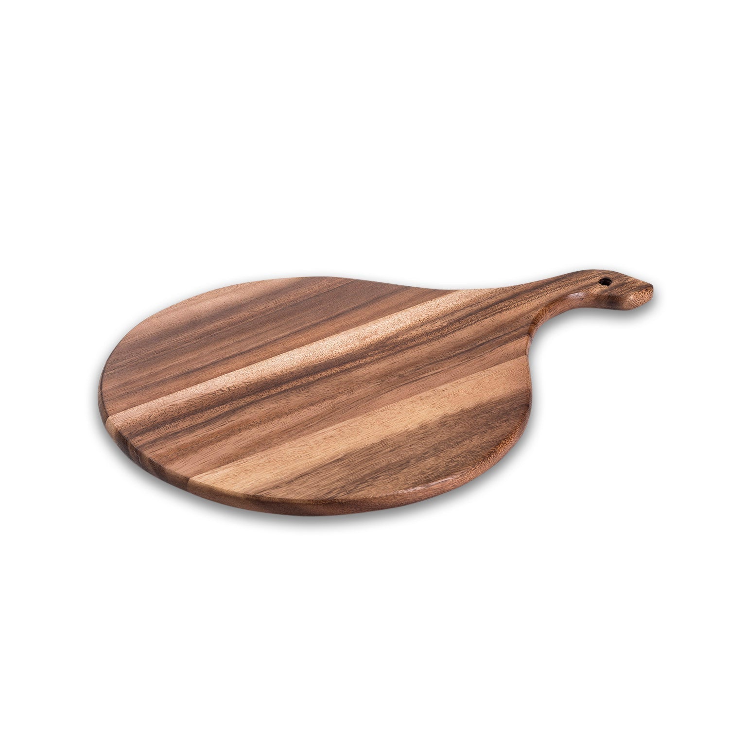 Acacia Wood Charcuterie Board - Round Cutting Board - Alphamona