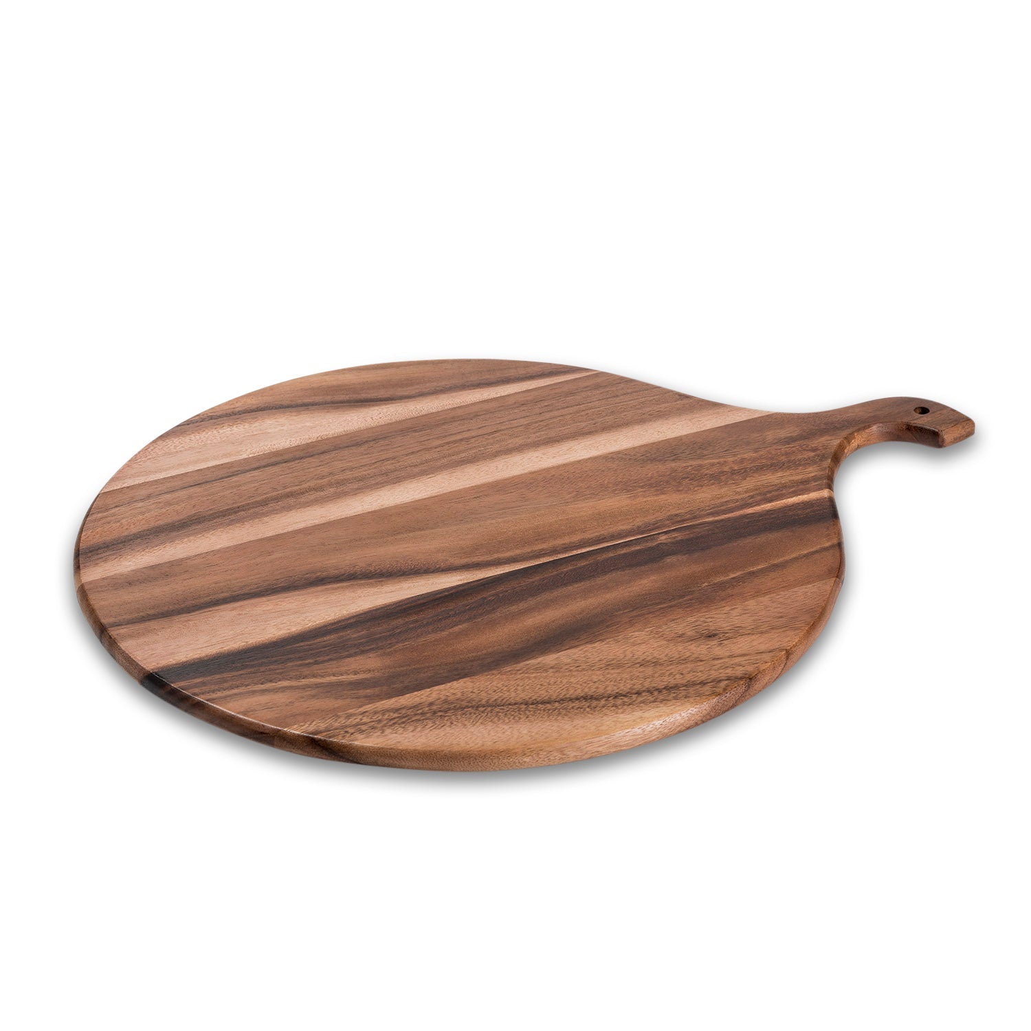 Acacia Wood Charcuterie Board - Round Cutting Board - Alphamona