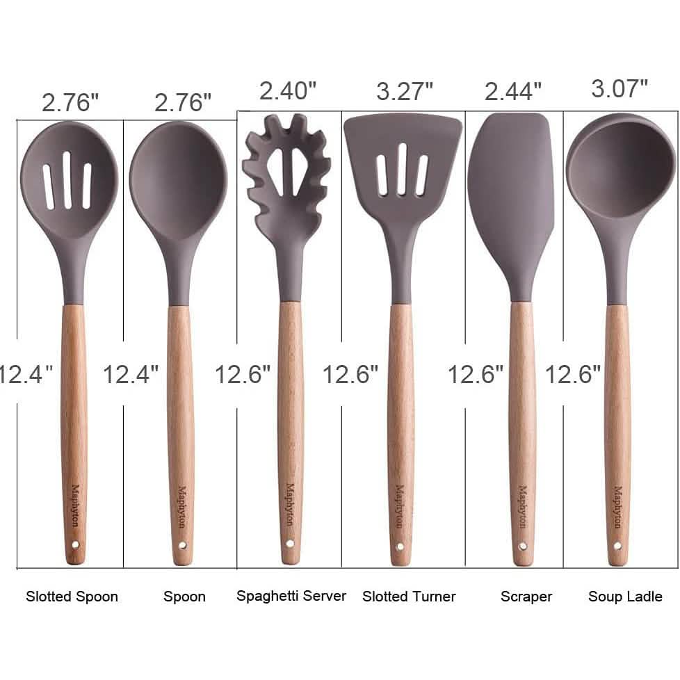 6-Piece: Maphyton Nonstick Silicone Cooking Utensils Set