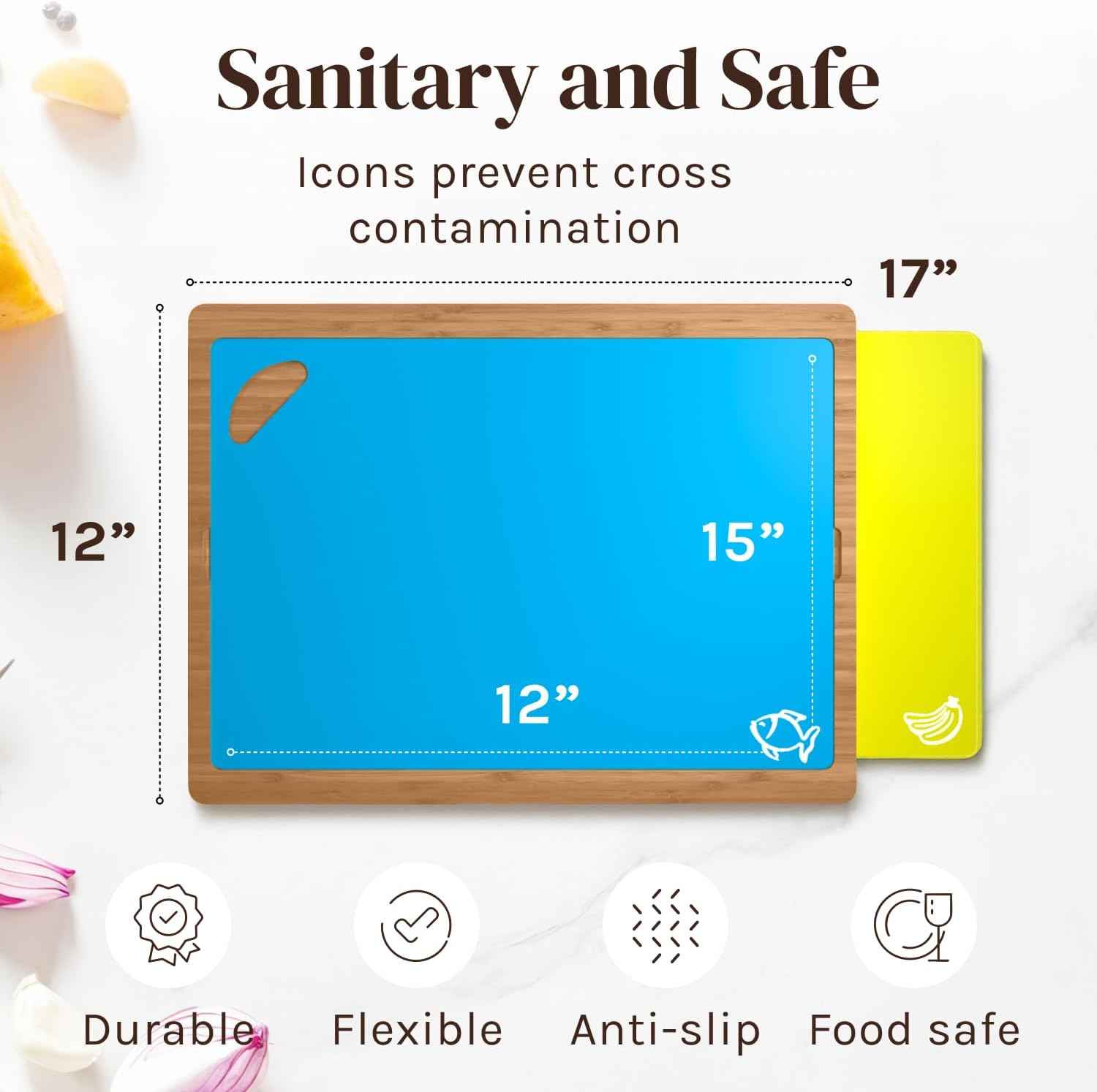 Bamboo Cutting Board - Eco-Friendly Kitchen Essential for All Cooking Needs - Alphamona