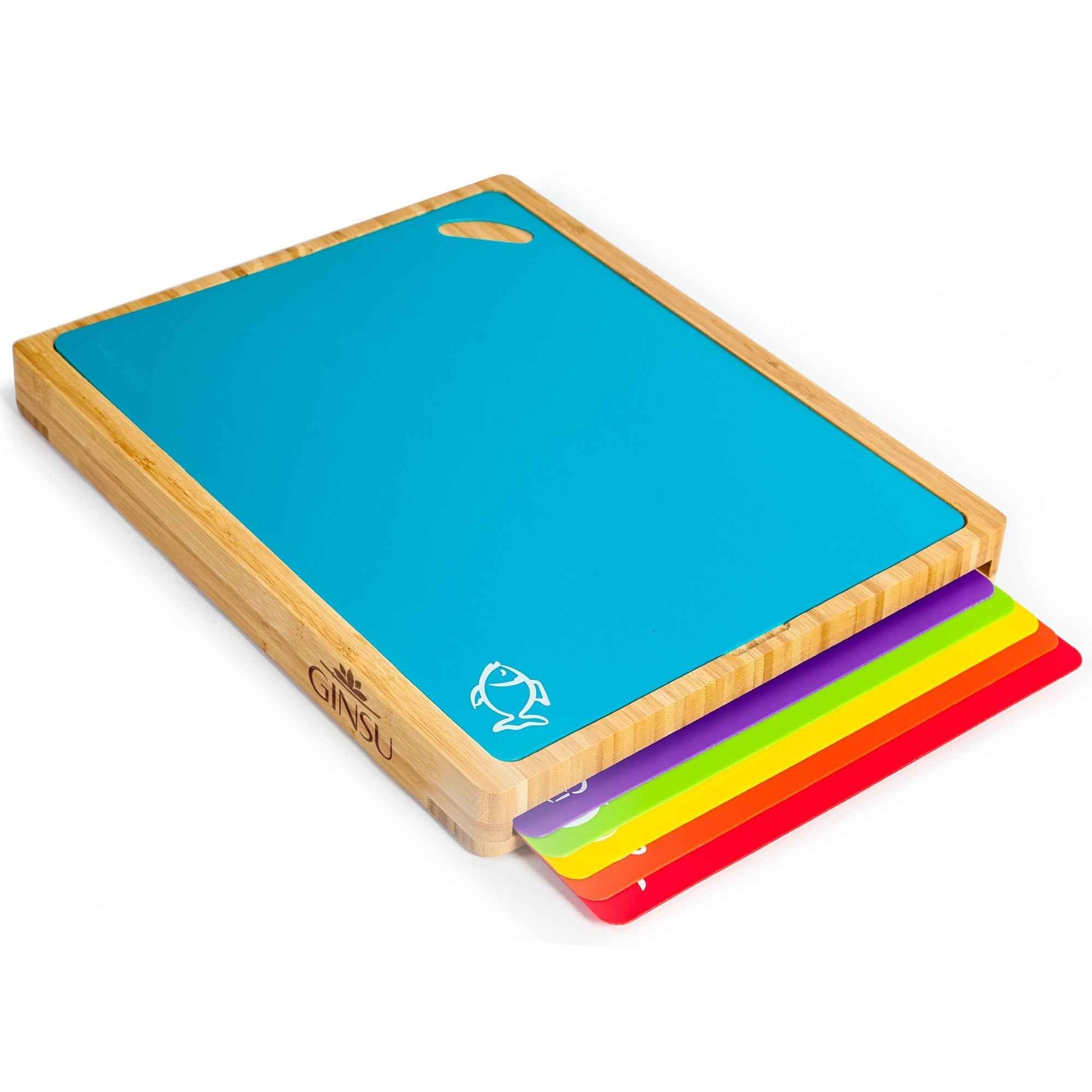 Ginsu Cutting Board Set - Bamboo Wood Cutting Boards for Every Kitchen - Alphamona