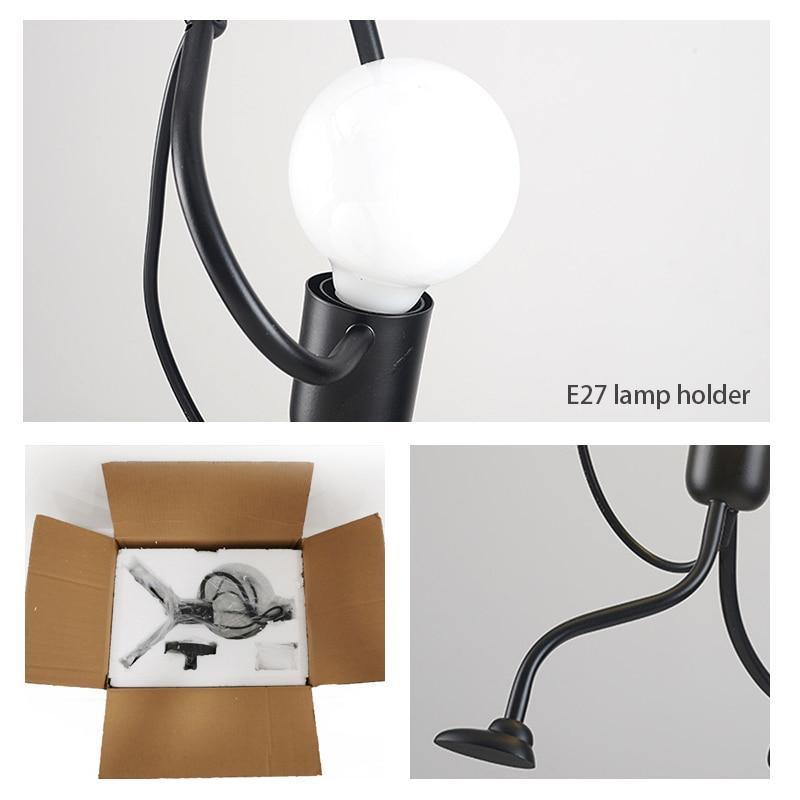 Industrial Metal Pendant Light, Creative Cartoon Ceiling Light Fixture.