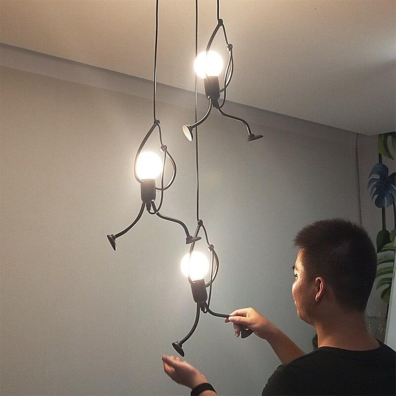 Industrial Metal Pendant Light, Creative Cartoon Ceiling Light Fixture.