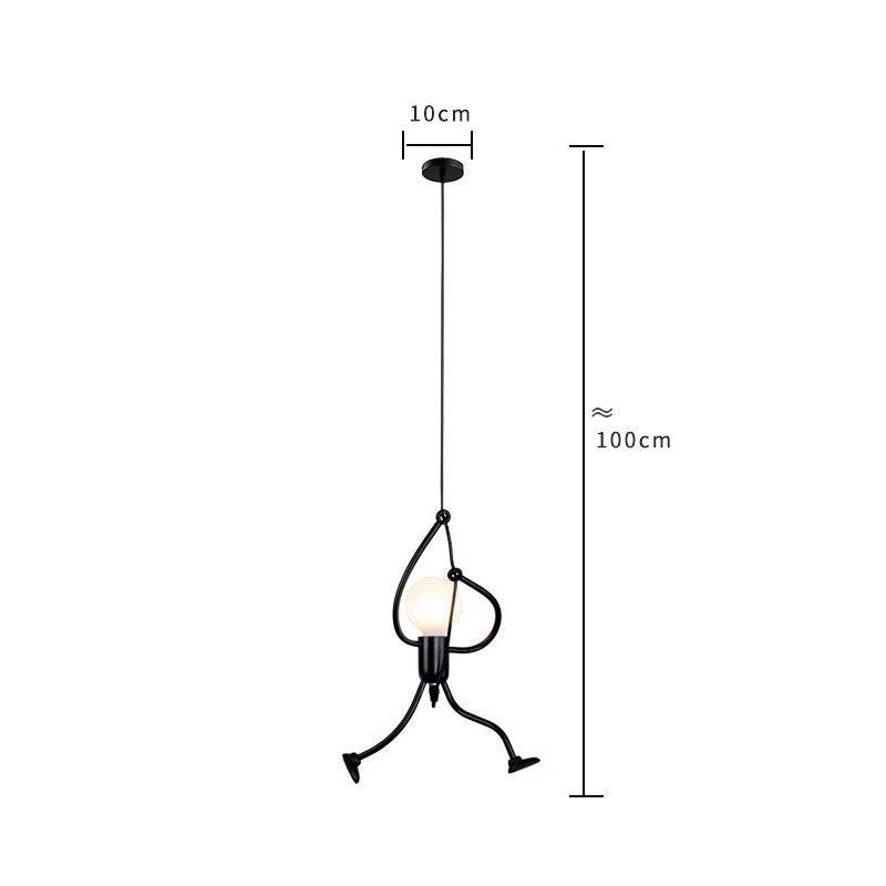 Industrial Metal Pendant Light, Creative Cartoon Ceiling Light Fixture.