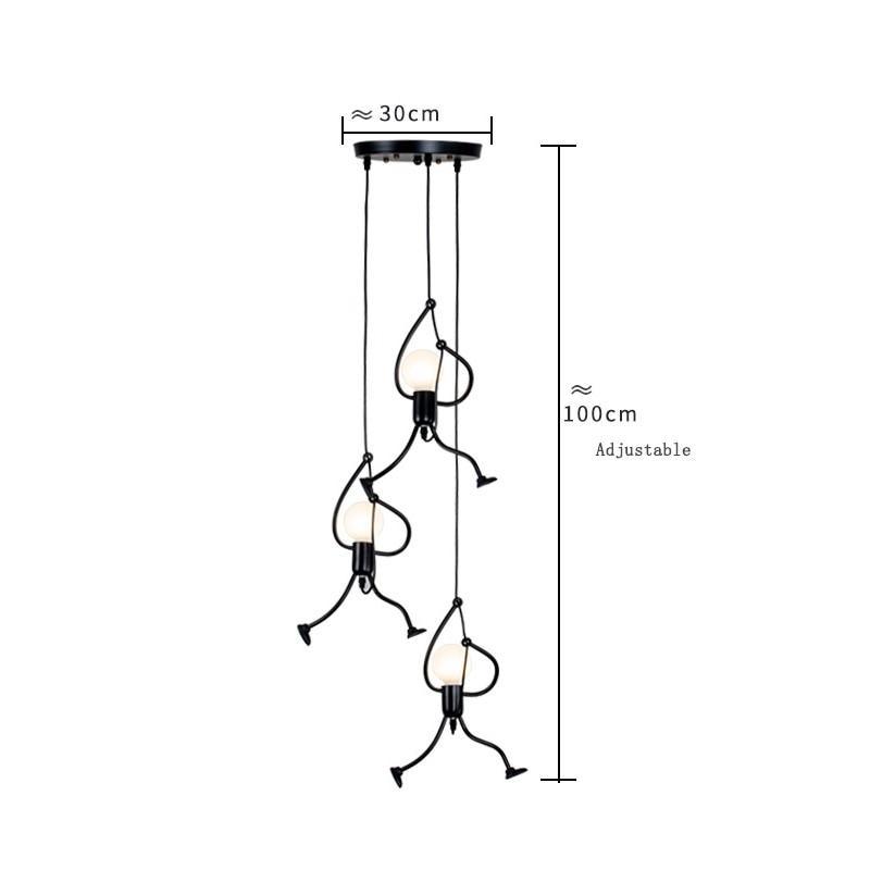 Industrial Metal Pendant Light, Creative Cartoon Ceiling Light Fixture.