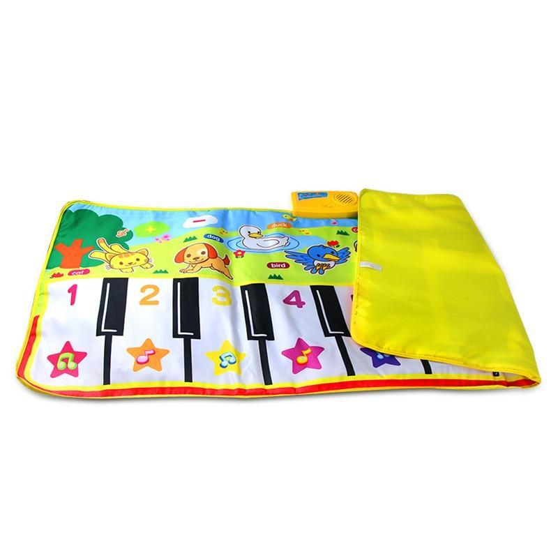 Musical Mat With Animal Voice Baby Piano Playing Carpet.