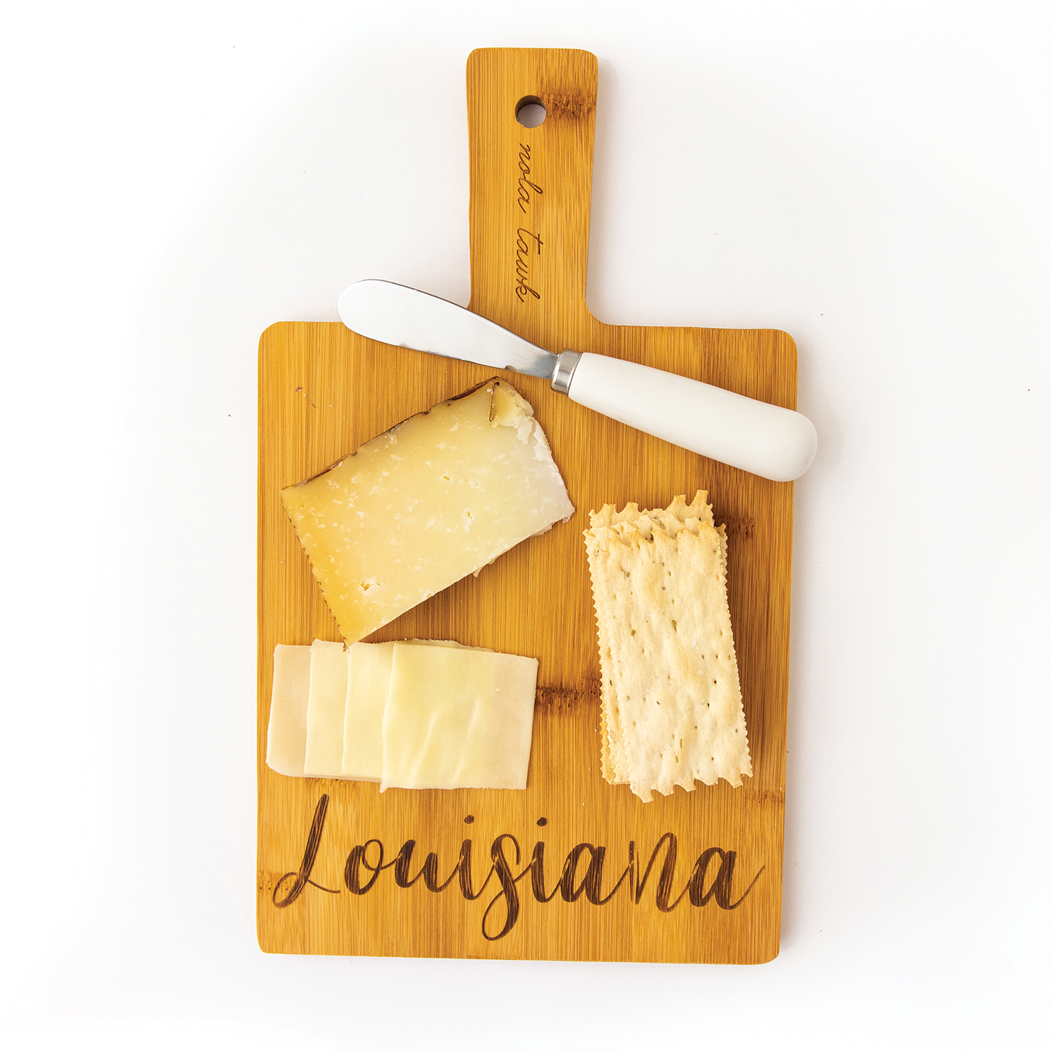 Louisiana Bamboo Cutting Board - Eco-Friendly Kitchen Essential - Alphamona
