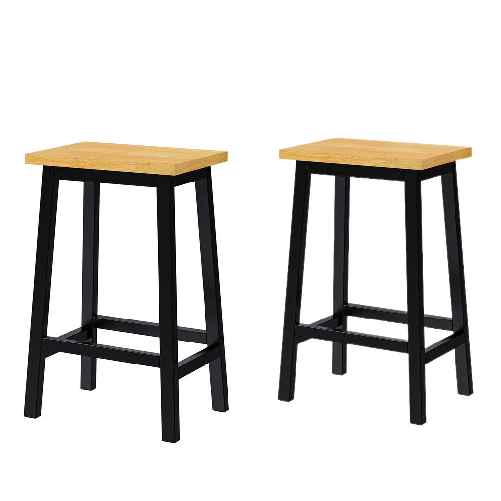 K & K 53 Inch Large Kitchen Island with Bar Stools and Power Outlet - Alphamona