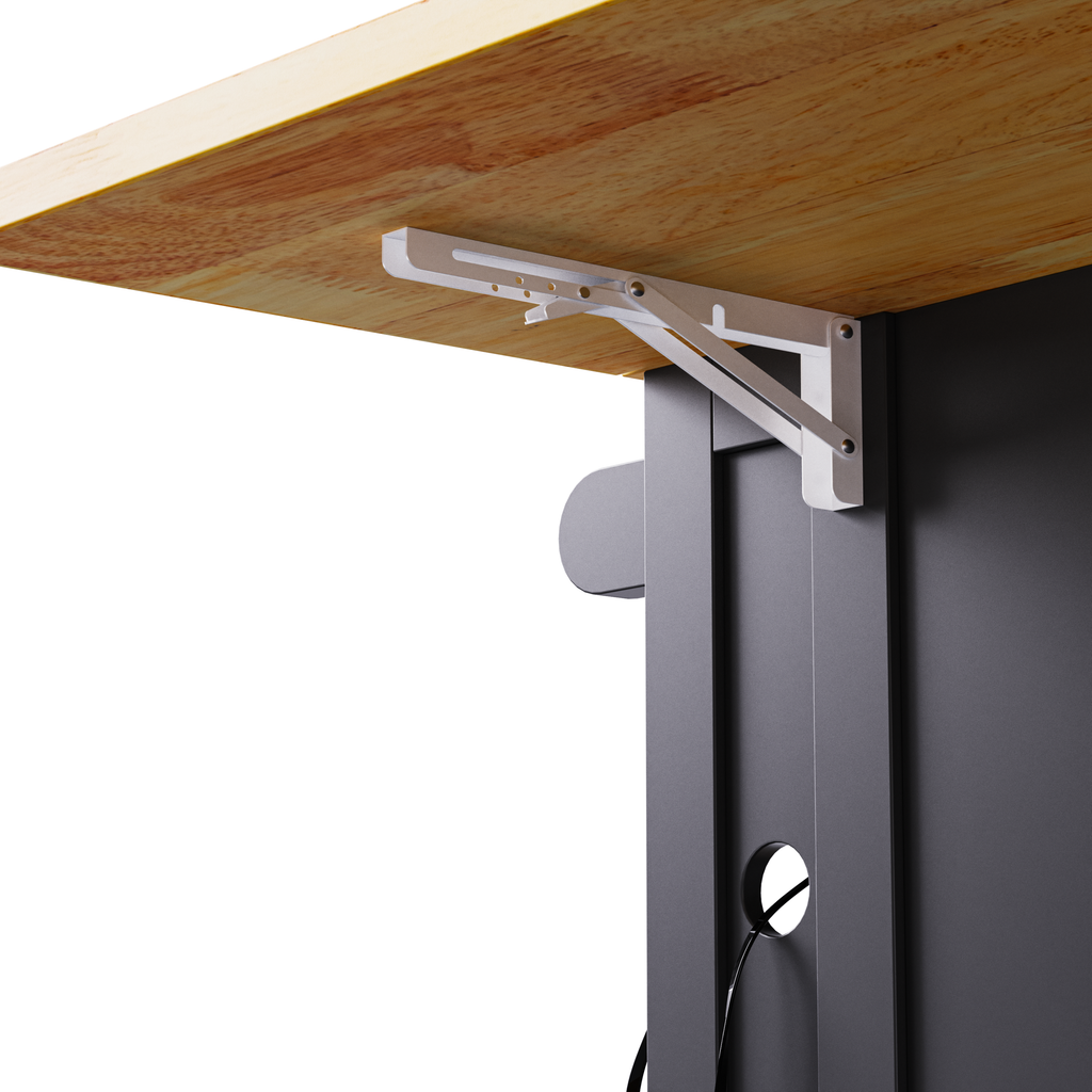 K & K 53 Inch Large Kitchen Island with Bar Stools and Power Outlet - Alphamona