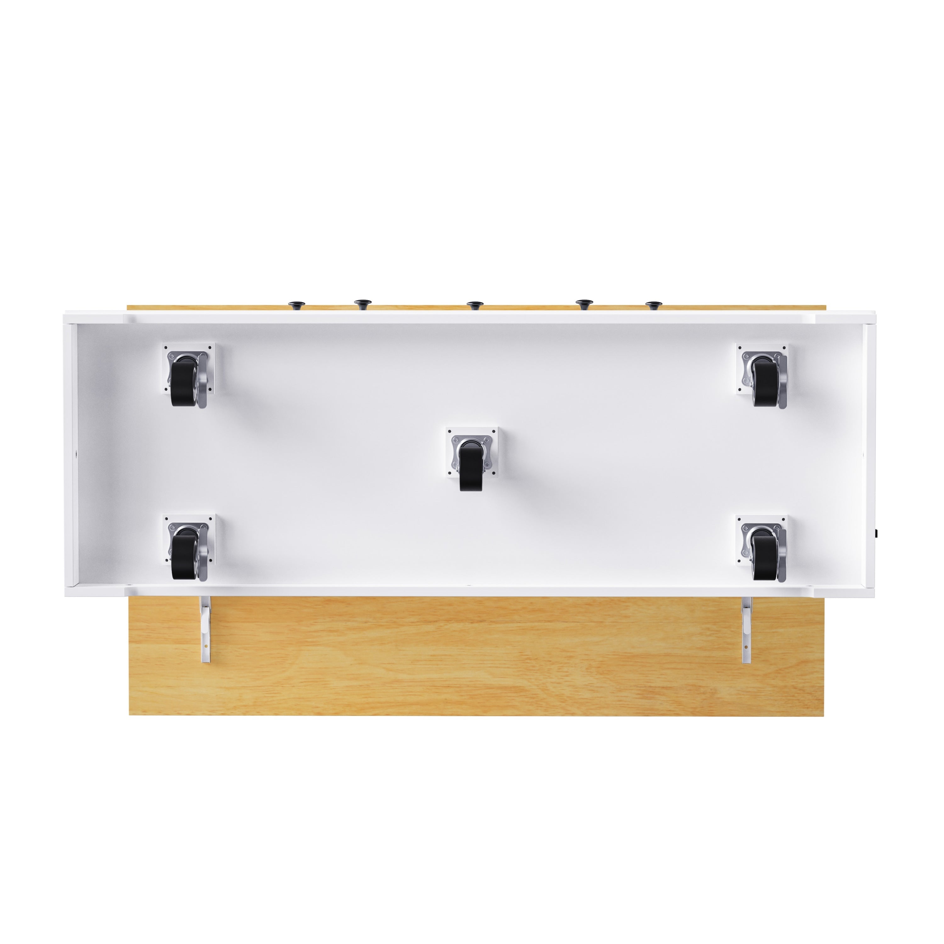 K&K 53 Inch Large Kitchen Island with Bar Stools and Power Outlet - Alphamona