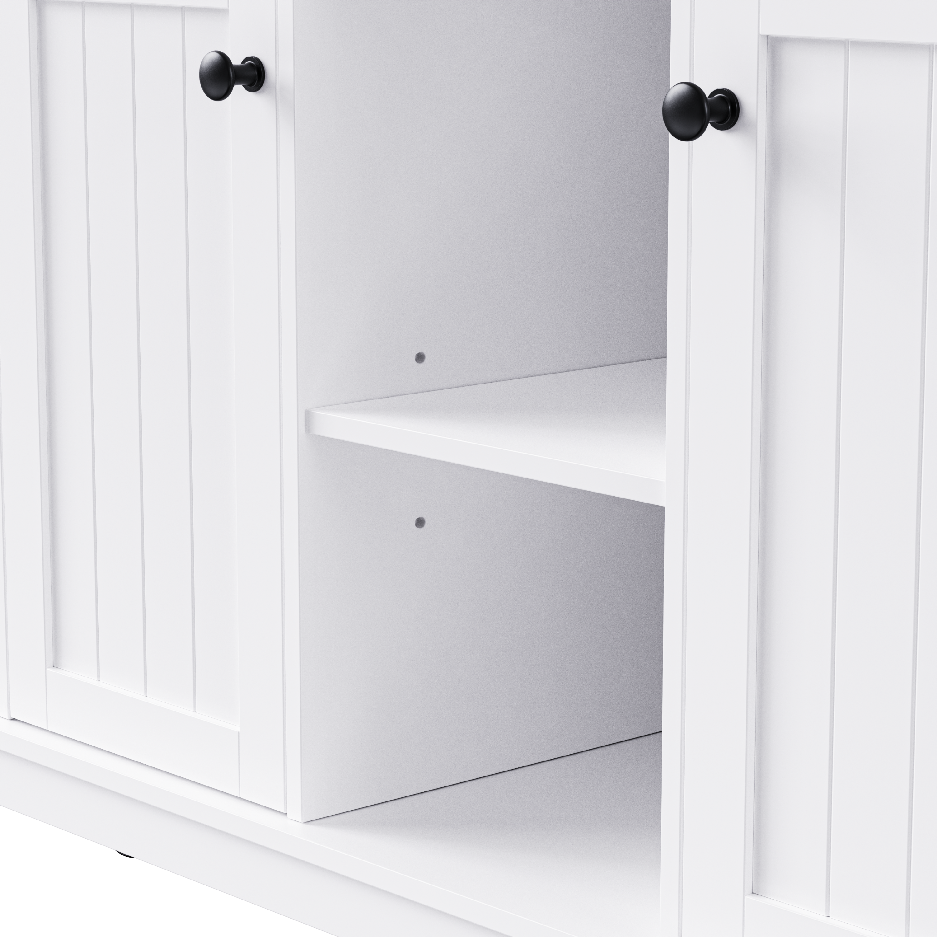 K&K 53 Inch Large Kitchen Island with Bar Stools and Power Outlet - Alphamona