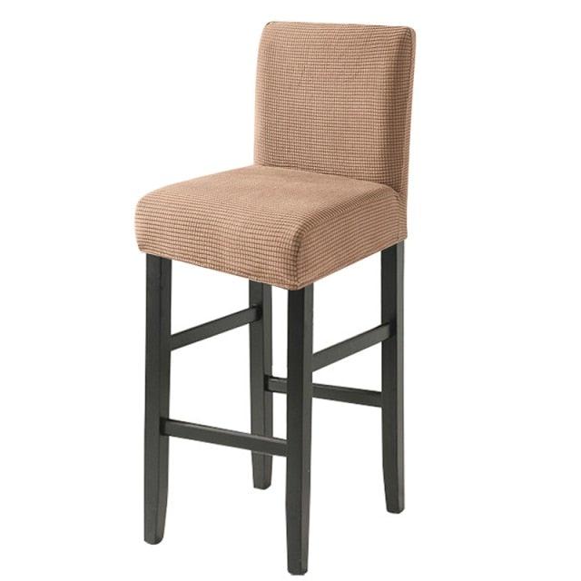 Chair Cover for Hotels Parties Kitchens Banquets Solid Color High Stool Cover