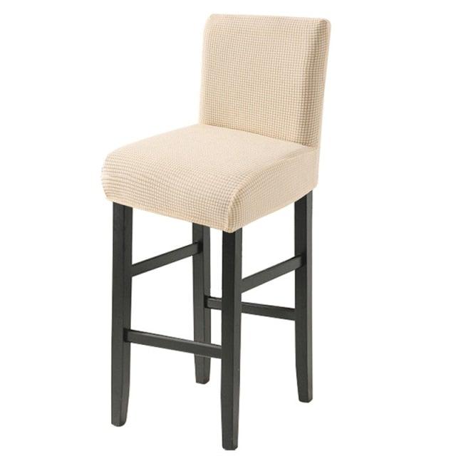 Chair Cover for Hotels Parties Kitchens Banquets Solid Color High Stool Cover