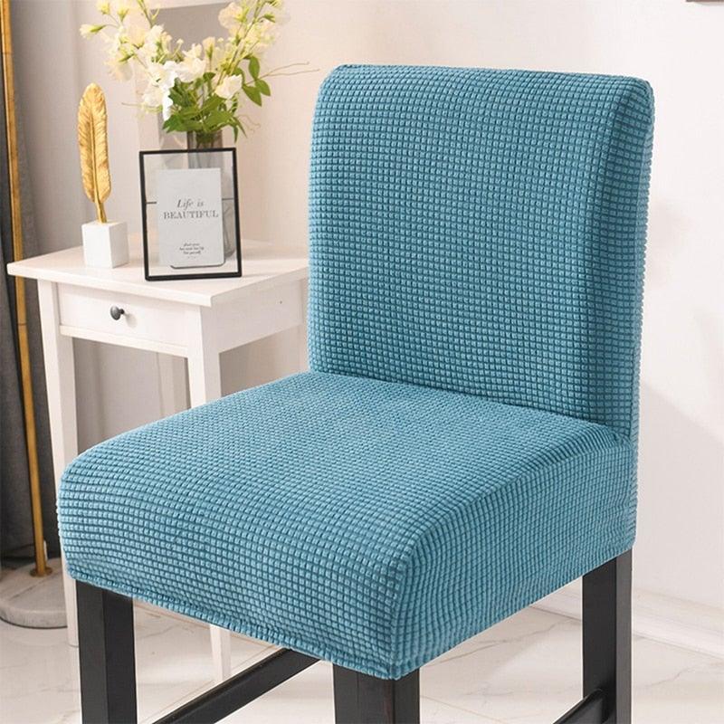 Chair Cover for Hotels Parties Kitchens Banquets Solid Color High Stool Cover