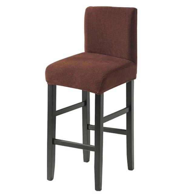 Chair Cover for Hotels Parties Kitchens Banquets Solid Color High Stool Cover