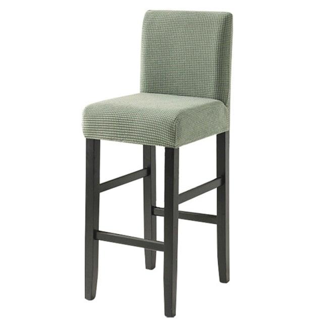 Chair Cover for Hotels Parties Kitchens Banquets Solid Color High Stool Cover