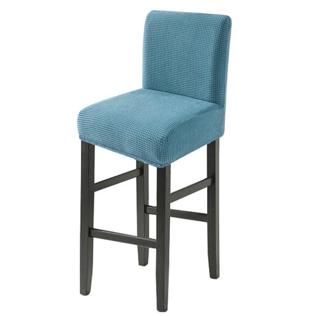 Chair Cover for Hotels Parties Kitchens Banquets Solid Color High Stool Cover