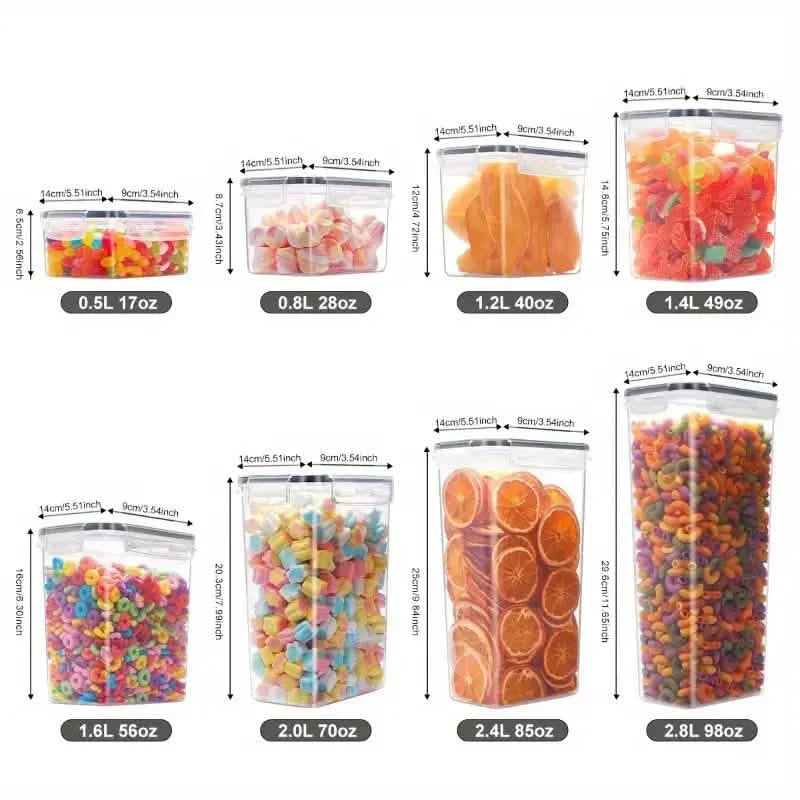 48-Piece Set: Food Storage Container Set, Fresh-Keeping and Easy-to-Secure Lids