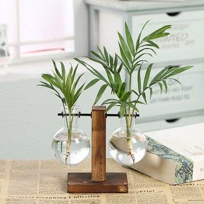 Glass Planter Bulb Vase Transparent Terrarium Hydroponic Vases For Home Garden Office