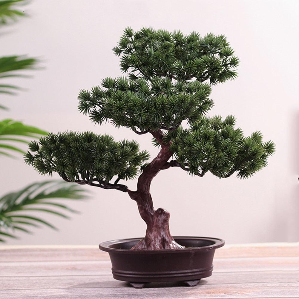 New Festival Potted  Simulation Decorative Bonsai Home Office Pine Tree Gift Ornament