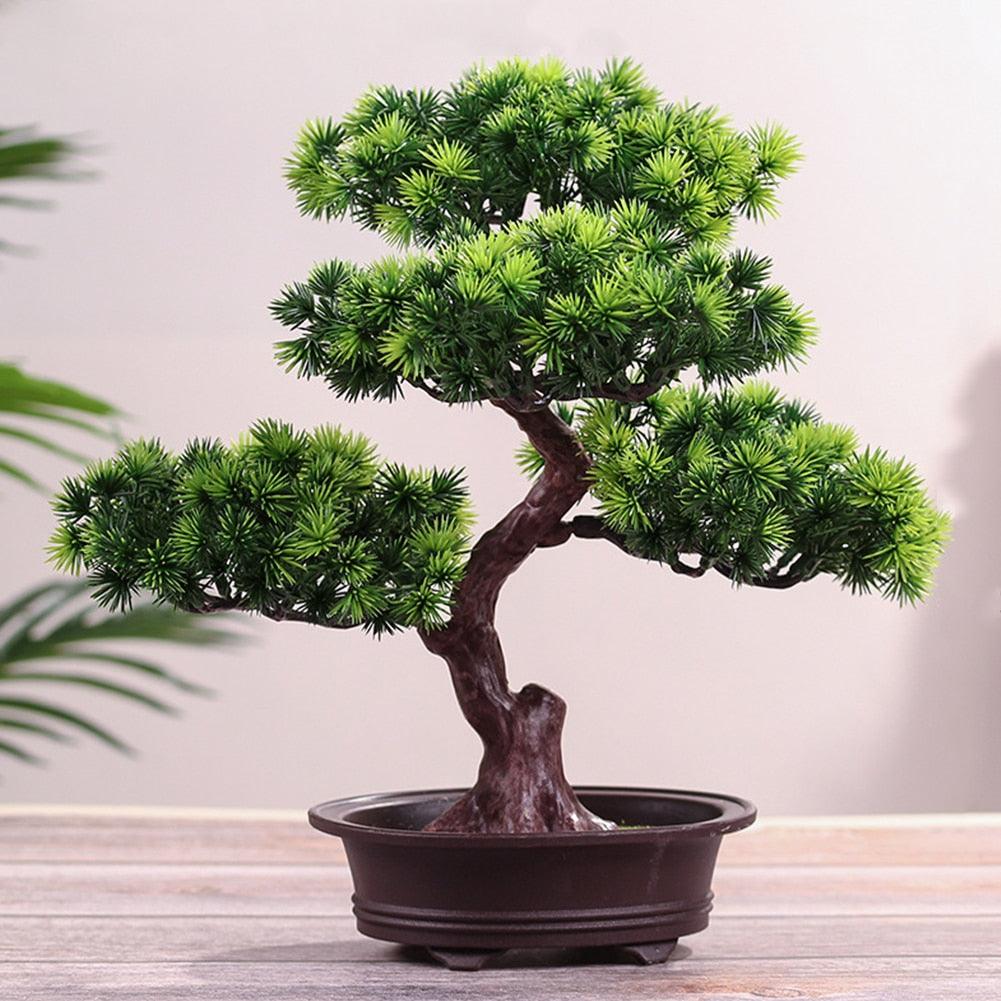 New Festival Potted  Simulation Decorative Bonsai Home Office Pine Tree Gift Ornament