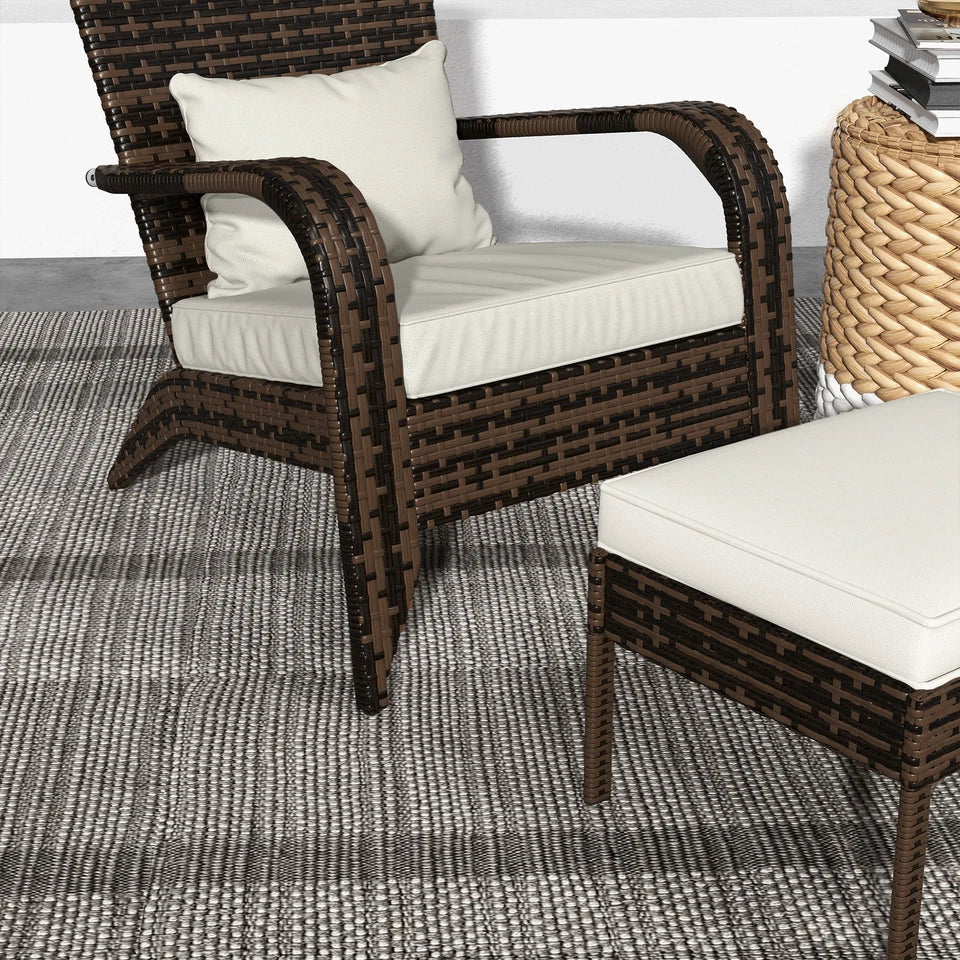 Moore Rattan Adirondack Chair for Outdoor Comfort and Style - Alphamona